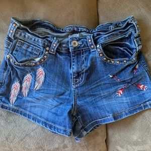 Embroidered Shorts